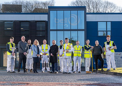 Apprentices at Bell Decorating Group's Airdrie HQ