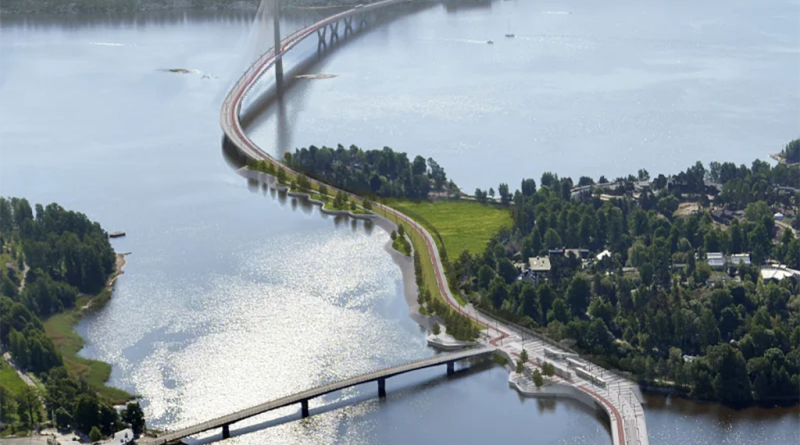 Crown Bridges project with cycle path